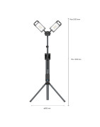 LAMPARA DOBLE CON TRÍPODE SCANGRIP TOWER 8 CONNECT